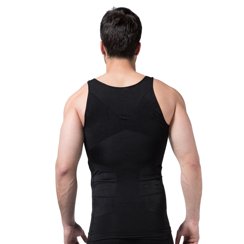 Men's Body Shapewear Corset Vest Shirt Compression Underwear Sports Vest The Clothing Company Sydney