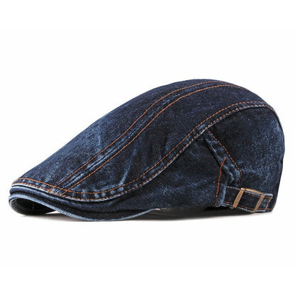 Casual Spring Summer Berets Hat Men Women Denim Newsboy Ivy Cotton Cap Duckbill Ivy Flat Cap The Clothing Company Sydney