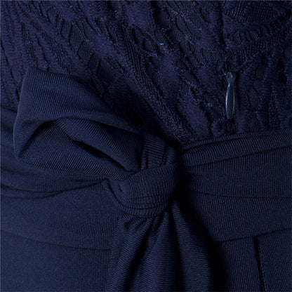 Fancy summer fall off shoulder playsuit jumpsuit long sleeve sheer lace patchwork hollow bandage skinny Outfit set The Clothing Company Sydney