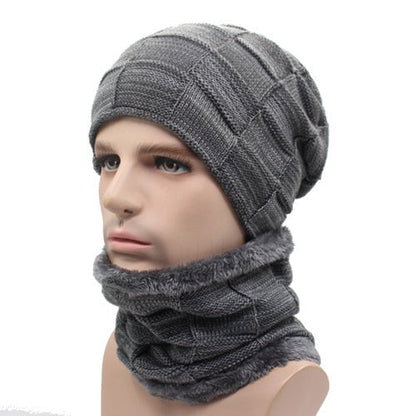 Winter Beanie Hat Scarf skullies beanies Soft Skull Warm Baggy Cap Mask Hats For Men Women Knitted Hat The Clothing Company Sydney