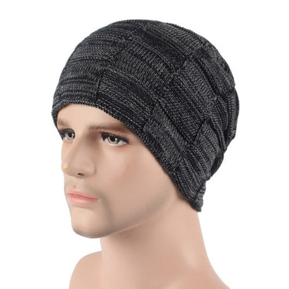 Winter Beanie Hat Scarf skullies beanies Soft Skull Warm Baggy Cap Mask Hats For Men Women Knitted Hat The Clothing Company Sydney
