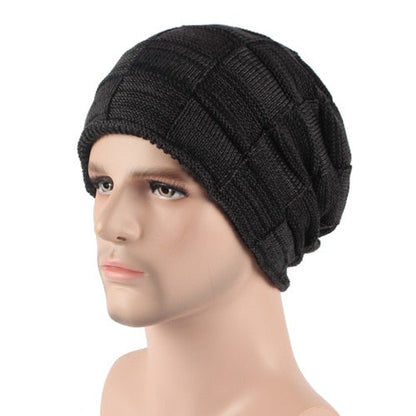 Winter Beanie Hat Scarf skullies beanies Soft Skull Warm Baggy Cap Mask Hats For Men Women Knitted Hat The Clothing Company Sydney