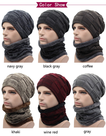 Winter Beanie Hat Scarf skullies beanies Soft Skull Warm Baggy Cap Mask Hats For Men Women Knitted Hat The Clothing Company Sydney