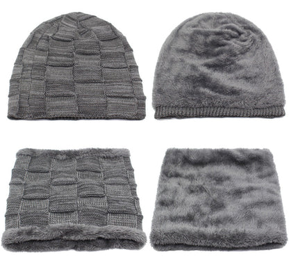 Winter Beanie Hat Scarf skullies beanies Soft Skull Warm Baggy Cap Mask Hats For Men Women Knitted Hat The Clothing Company Sydney