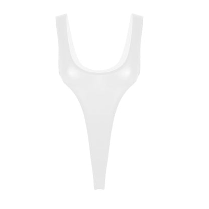 One Piece Swimsuit Swimwear High Cut Thong Leotard Swimming Suit See Through Deep Scoop Neck Bodysuit The Clothing Company Sydney