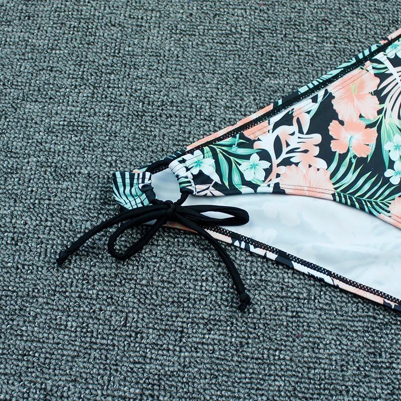 2 Piece Plus Size Floral Print Swimsuit Swimwear Low Waist Push Up Bikini Set Beachwear Brazilian Bikini Set The Clothing Company Sydney