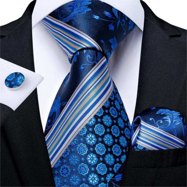 3 Piece Designer Mens Wedding Tie Gold Black Striped Silk Neck Ties Hanky Cufflinks Set The Clothing Company Sydney