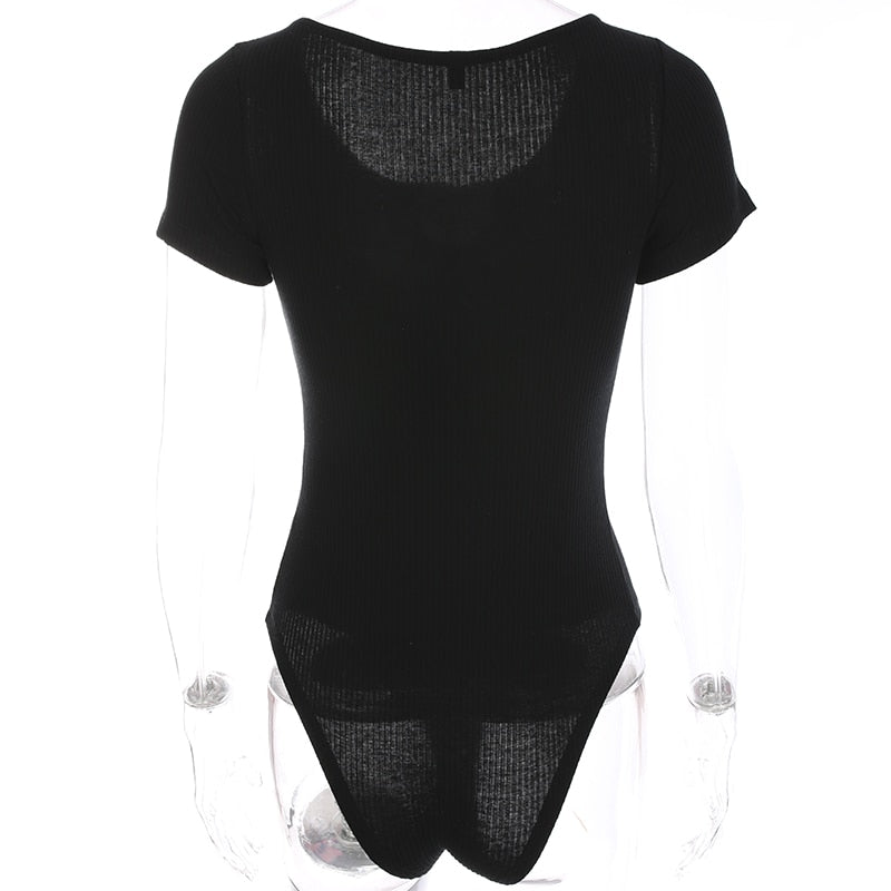 Autumn winter skinny button up long sleeve bodysuit The Clothing Company Sydney