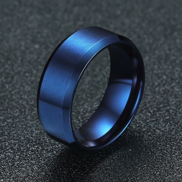 8mm Men Ladies Ring Stainless Steel Wedding Jewellery The Clothing Company Sydney