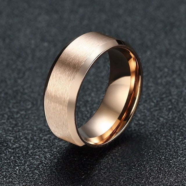 8mm Men Ladies Ring Stainless Steel Wedding Jewellery The Clothing Company Sydney