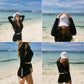 Two piece Swimsuit For Bathing Suit High Waist Bikini Set Push Up Swimwear Long sleeve Swimsuit Swimwear Women The Clothing Company Sydney