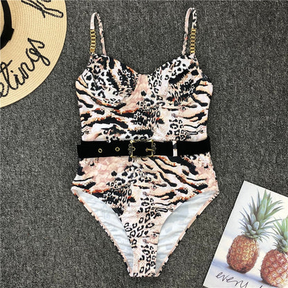 Print one piece swimsuit female Push up bodysuit Vintage high cut swimwear women swimsuit Bathers The Clothing Company Sydney