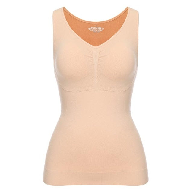 Tank Tops with Built in Bra Shelf Bra Casual Wide Strap Basic Camisole Sleeveless Top Body Shaper with Removable Bra Shapewear The Clothing Company Sydney