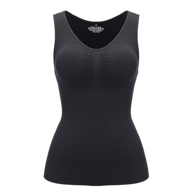 Tank Tops with Built in Bra Shelf Bra Casual Wide Strap Basic Camisole Sleeveless Top Body Shaper with Removable Bra Shapewear The Clothing Company Sydney