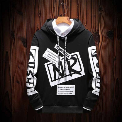 New Casual Black White Hooded Men Hip Hop Street Wear Letter Print Sweatshirts Skateboard Men/Woman Pullover Hoodie The Clothing Company Sydney