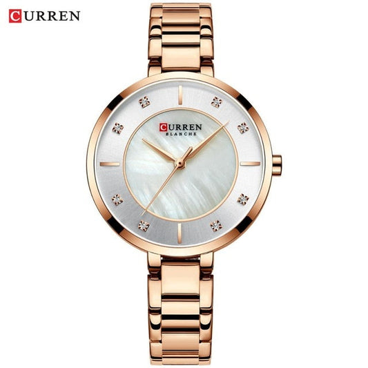 Ladies Fashion Luxury Rhinestone Dial Quartz Clock Water Resistant Stainless Steel Band Wristwatch Watch The Clothing Company Sydney