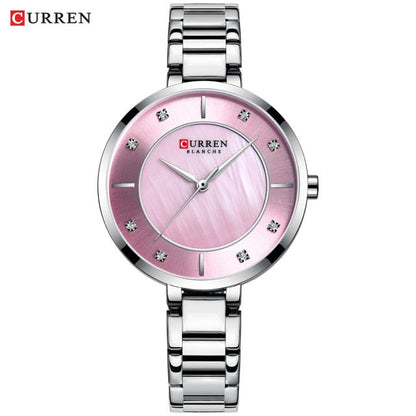 Ladies Fashion Luxury Rhinestone Dial Quartz Clock Water Resistant Stainless Steel Band Wristwatch Watch The Clothing Company Sydney