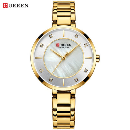 Ladies Fashion Luxury Rhinestone Dial Quartz Clock Water Resistant Stainless Steel Band Wristwatch Watch The Clothing Company Sydney