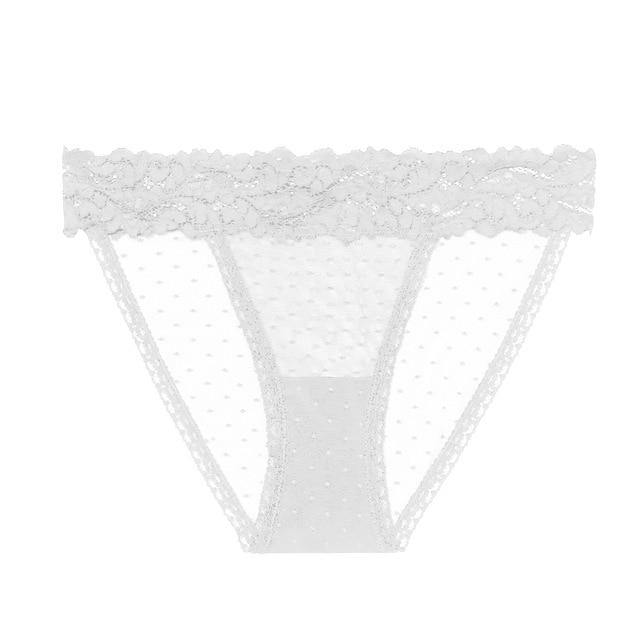 Lace Lingerie Dot Mesh Low-waist Soft Underwear G String Thong Transparent Panties The Clothing Company Sydney