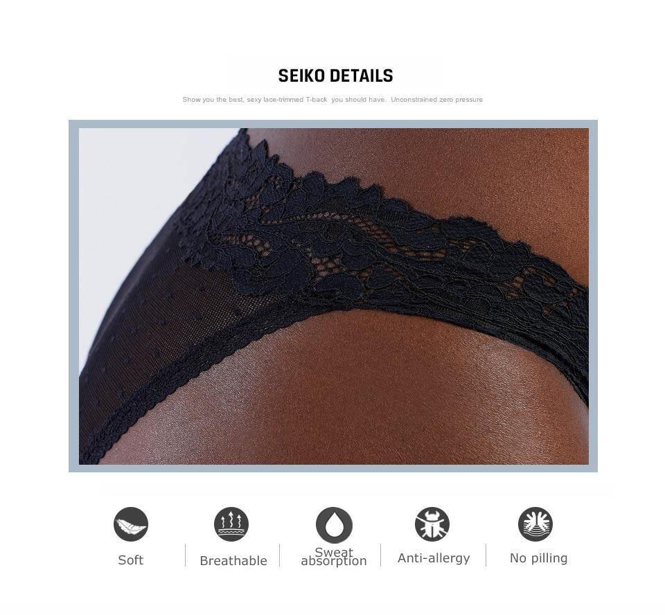 Lace Lingerie Dot Mesh Low-waist Soft Underwear G String Thong Transparent Panties The Clothing Company Sydney