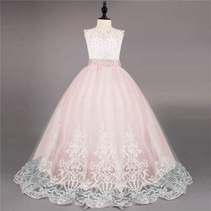 Princess Girls Formal Party Kids Long Flower Dress Wedding Evening Party Prom Ball Gown The Clothing Company Sydney