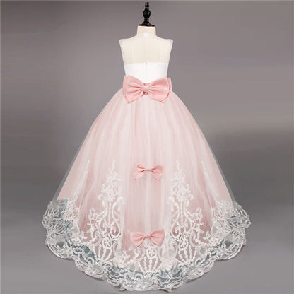 Princess Girls Formal Party Kids Long Flower Dress Wedding Evening Party Prom Ball Gown The Clothing Company Sydney