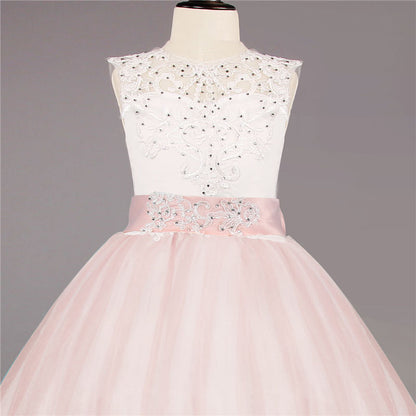 Princess Girls Formal Party Kids Long Flower Dress Wedding Evening Party Prom Ball Gown The Clothing Company Sydney