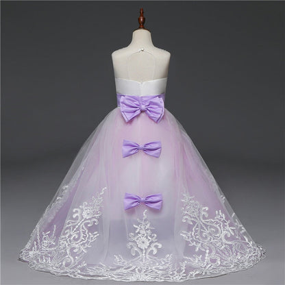 Princess Girls Formal Party Kids Long Flower Dress Wedding Evening Party Prom Ball Gown The Clothing Company Sydney