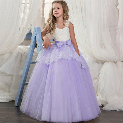 Princess Girls Formal Party Kids Long Flower Dress Wedding Evening Party Prom Ball Gown The Clothing Company Sydney