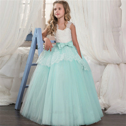 Princess Girls Formal Party Kids Long Flower Dress Wedding Evening Party Prom Ball Gown The Clothing Company Sydney