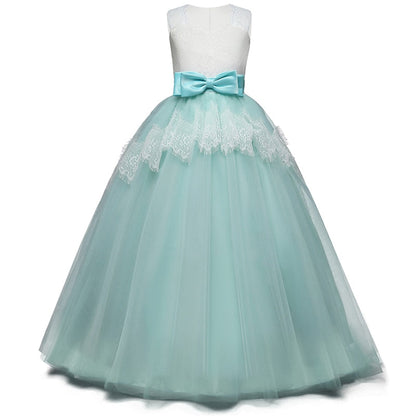 Princess Girls Formal Party Kids Long Flower Dress Wedding Evening Party Prom Ball Gown The Clothing Company Sydney