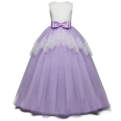 Princess Girls Formal Party Kids Long Flower Dress Wedding Evening Party Prom Ball Gown The Clothing Company Sydney