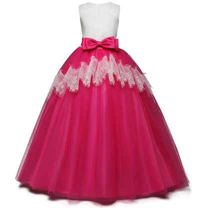 Princess Girls Formal Party Kids Long Flower Dress Wedding Evening Party Prom Ball Gown The Clothing Company Sydney