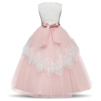 Princess Girls Formal Party Kids Long Flower Dress Wedding Evening Party Prom Ball Gown The Clothing Company Sydney