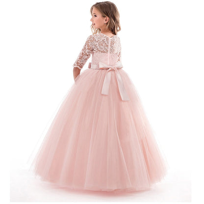 Princess Girls Formal Party Kids Long Flower Dress Wedding Evening Party Prom Ball Gown The Clothing Company Sydney