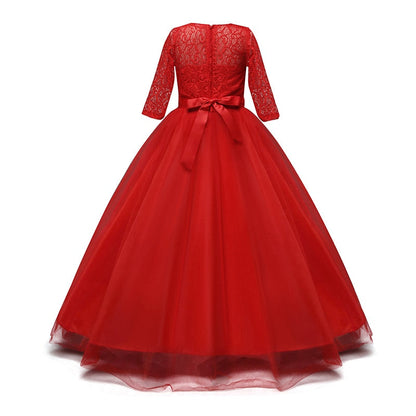Princess Girls Formal Party Kids Long Flower Dress Wedding Evening Party Prom Ball Gown The Clothing Company Sydney