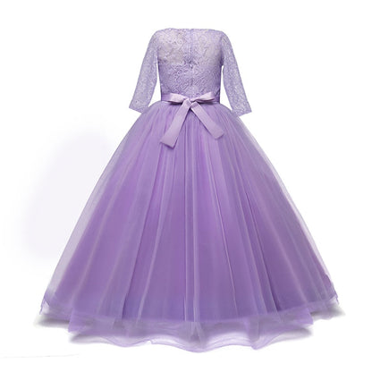 Princess Girls Formal Party Kids Long Flower Dress Wedding Evening Party Prom Ball Gown The Clothing Company Sydney
