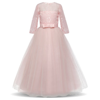 Princess Girls Formal Party Kids Long Flower Dress Wedding Evening Party Prom Ball Gown The Clothing Company Sydney