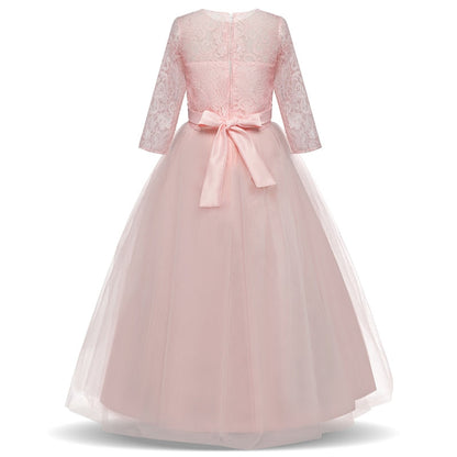 Princess Girls Formal Party Kids Long Flower Dress Wedding Evening Party Prom Ball Gown The Clothing Company Sydney