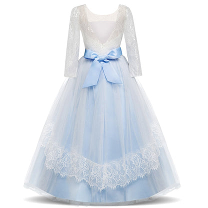 Princess Girls Formal Party Kids Long Flower Dress Wedding Evening Party Prom Ball Gown The Clothing Company Sydney