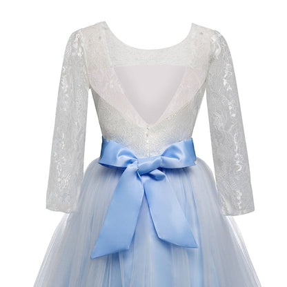 Princess Girls Formal Party Kids Long Flower Dress Wedding Evening Party Prom Ball Gown The Clothing Company Sydney