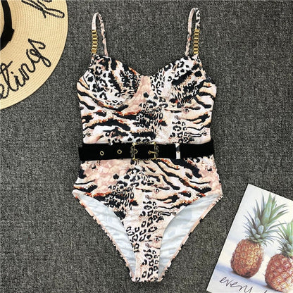 Print one piece swimsuit female Push up bodysuit Vintage high cut swimwear women swimsuit Bathers The Clothing Company Sydney