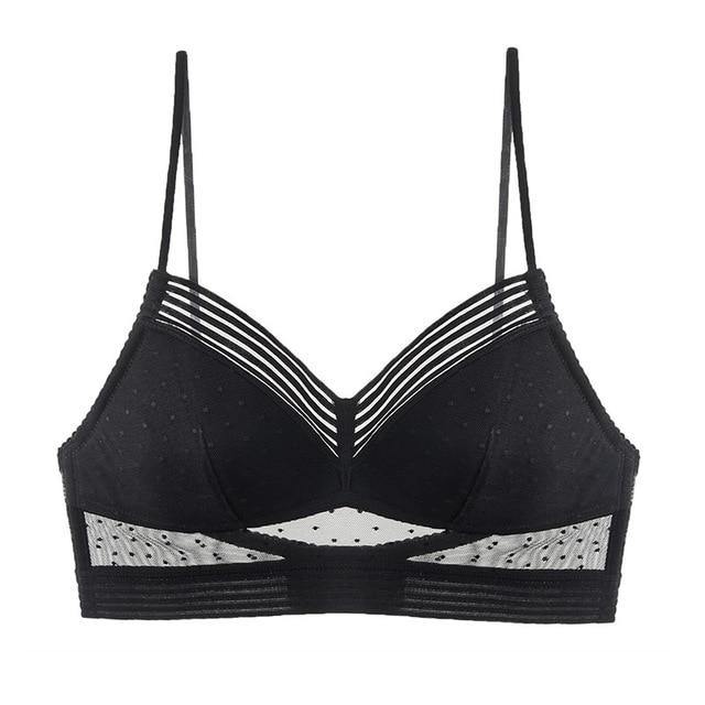 Dot Mesh Thin Triangular Soft Seamless Backless Bra The Clothing Company Sydney