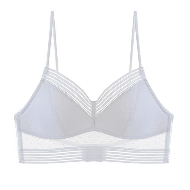 Dot Mesh Thin Triangular Soft Seamless Backless Bra The Clothing Company Sydney