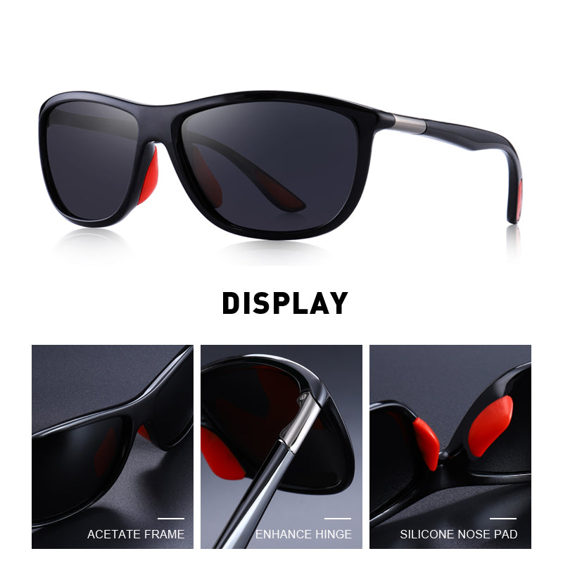 Designer Brand Men's HD Polarized Sports Fishing Eyewear UV400 Protection Sunglasses The Clothing Company Sydney