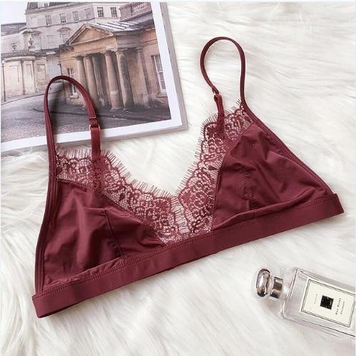 Floral Lace Adjusted Straps Female Lingerie Comfortable breathable Soft Bralette Thin Seamless underwear Bra The Clothing Company Sydney