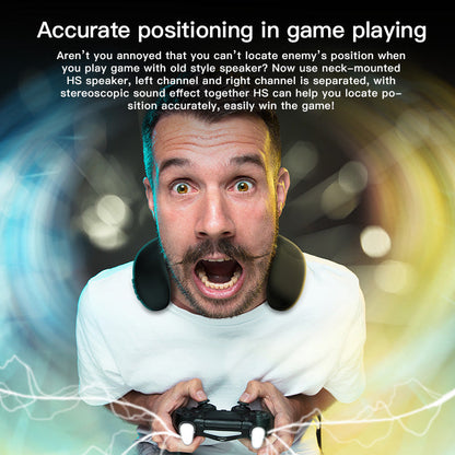 Bluedio HS bluetooth neck speaker column wireless speaker bluetooth 5.0 with bass FM radio SD card slot with microphone for game The Clothing Company Sydney