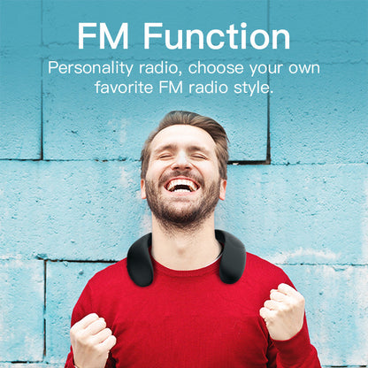 Bluedio HS bluetooth neck speaker column wireless speaker bluetooth 5.0 with bass FM radio SD card slot with microphone for game The Clothing Company Sydney