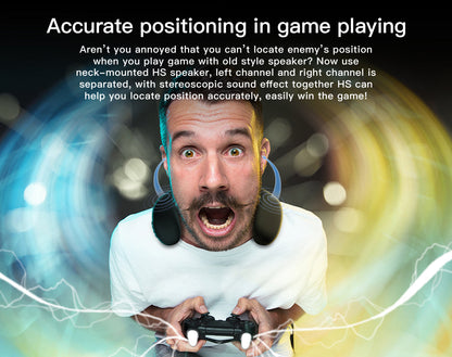 Bluedio HS bluetooth neck speaker column wireless speaker bluetooth 5.0 with bass FM radio SD card slot with microphone for game The Clothing Company Sydney