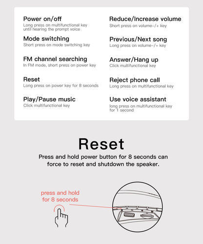 Bluedio HS bluetooth neck speaker column wireless speaker bluetooth 5.0 with bass FM radio SD card slot with microphone for game The Clothing Company Sydney